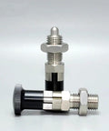 Hardcore 2pcs M12 Ball Nose Spring Plungers With Nuts Stainless Steel Self Locking Indexing Bolts close-up view showing detailed design.