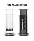 High Performance Flow Control Filter Cap For Manual Coffee Brewers Delivers Complete Brew Command and Zero Drip Mess for XL AeroPress.