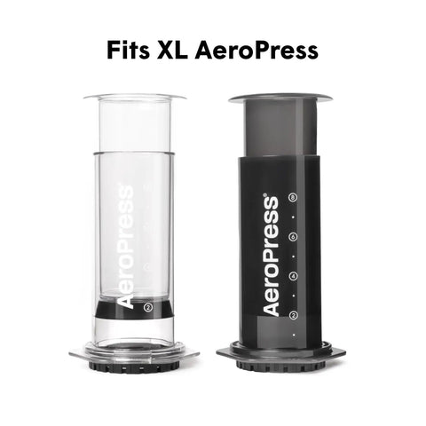 High Performance Flow Control Filter Cap For Manual Coffee Brewers Delivers Complete Brew Command and Zero Drip Mess for XL AeroPress.
