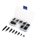 180 Piece Nylon Standoff Kit Male To Female M2.5 Threaded Spacers, Lengths 6 To 20mm, Dark Color, Durable Nylon Spacer Kit For Electronics Enclosures, Dope DIY Projects, Robotics in storage case