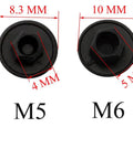 50 Pack M5 And M6 Screw Caps Covers Hex Hole Anti Dust Nylon Locknut Stopper For Hexagon Allen Socket Cap Screws Bolts