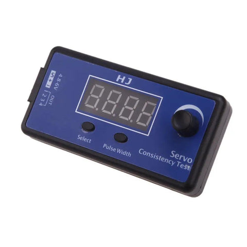 4 Channel Servo Tester And ESC For RC Helicopter, Airplane, Car And Motor Throttle Display with digital screen and blue casing