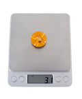 Gold Aluminum Front Fork Cap Suspension Cover For Mountain And Road Bikes on digital scale weighing 3.1 grams