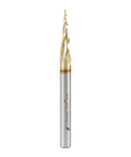 CNC Carving Ball Nose Router Bit With ZrN Coating For 2D And 3D Work, Pro Grade HSS High Speed Steel, 1/4 Inch Shank
