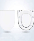 Slick Soft Close Oval Toilet Seat With Quick Release Hinges And Non Slip Base For Quiet Bathroom Upgrades Easy Wipe Down And Zero Slamming Nonsense, displayed from top and side views.