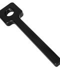 Lathe Tool Post Grinder Attachment 3/4-12 Thread, Steel With Black Zinc Finish, angled view showing threading detail