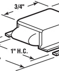 Diagram of Stainless Steel Shower Door Hinge With Plastic Tip Nylon Soft Close Latch Rust-Proof Built To Last Adjustable Slotted Mounting