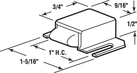 Diagram of Stainless Steel Shower Door Hinge With Plastic Tip Nylon Soft Close Latch Rust-Proof Built To Last Adjustable Slotted Mounting