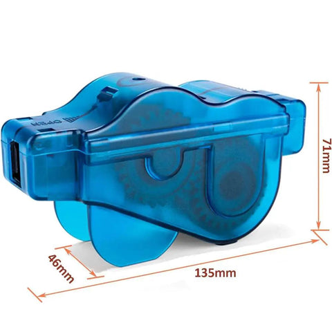 Bike Chain Cleaner Kit 4 Piece Set For Quick Clean And Deep Scrub Gear Brush Included with dimensions 135mm x 71mm x 46mm