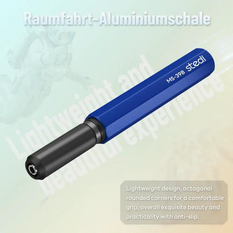 Hardcore Model Scribing Chisel Featuring Fire Sharp Tungsten Steel 0.15mm Blade For Crisp Panel Line Engraving And Sweet Plastic Kit Rescribing Projects, lightweight blue handle with textured grip.