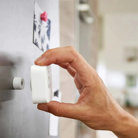 Hand adjusting Indoor Smart Motion Sensor 2 Pack With Daylight Sensing Auto On When You Roll In And Auto Off When You Roll Out