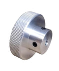 Aluminum Knurled Handwheel With 80mm Outer Diameter And 15mm Bore Round Adjustable Lathe Handle For Power Machines CNC Machined