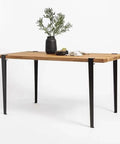 Table Clamp Legs 28In Adjustable Metal F Shape Desk And Coffee Table Legs 4pcs No Drilling Design displayed on wood table.