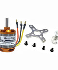 Outrunner Brushless Motor D3542 1000KV 1250KV 1450KV For 2 4S RC Multicopter And Fixed Wing Aircraft With 5mm Shaft And Banana Plug Adapters