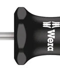 Kraftform Plus Slotted Screwdriver With One Eighth Inch Shaft And Two And Three Eighths Inch Blade Length, ergonomic handle, side view