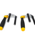 Heavy Duty Adjustable Drywall Handler With Ergonomic Rubber Handle, dual gripping clamps for easy gypsum panel handling.