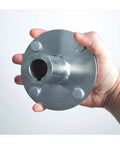 Premium 4X4 Go Kart Live Axle Hubs 2 Pack Built Tough for Dropping Into Your Rig, showing steel hub in hand for 8 inch wheels.