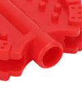 Close-up of red plastic pedal part from Two Pack Small Bike Pedals For Kids And Tricycles Red Plastic Front Wheel Foot Pedal Accessories Replacement