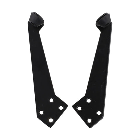 2 Pack Black Top Door Stops with 90 Degree Top Mount Limiter and Rubber Pad, left and right swing view