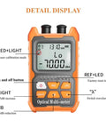 Go To Handheld Optical Fiber Power Meter And Fiber Optic Cable Tester For FC SC ST Universal Interfaces with backlit display