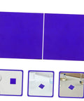 Must Have Set Of 2 Cobalt Glass Sheets 5x5cm For Chemistry Flame Color Reaction Tests, heat resistant blue glass plates