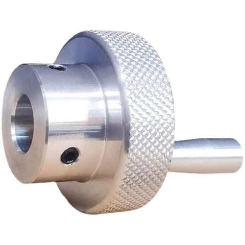 Two Inch Round Hand Wheel With Revolving Knob Handle For Milling Drilling Lathe Machines Precision Adjustment And Easy Grip For CNC