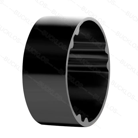 Aluminum spacer from 11 Piece Bike Headset Spacer Set With Aluminum Alloy And Carbon Fiber, side angle view, 1-1/8 inch