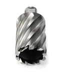 Oscarbide annular cutter with Weldon shank, steel, 1-5/8 in cutting diameter (front view)