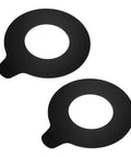 2 Pcs Heavy Duty Excavator Pin Shim Kit With Round Rubber Washers For Boom Bushing And Shock Absorber Pads, Seamless Fit For Various Excavator Models, Round Spacers And Bushing Shim Replacement Kit, black rubber washers