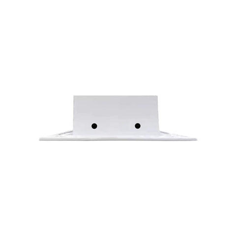 12 Inch Linear Slot Diffuser With Dual Slot Design White Decorative Aluminum Air Vent For Ceiling Walls And Floors Side View