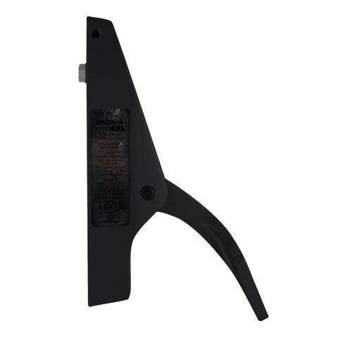 Left Hand Reverse Bevel Paddle Rim Panic Exit Device For One And Three Quarters Inch Doors in dark bronze finish, side view