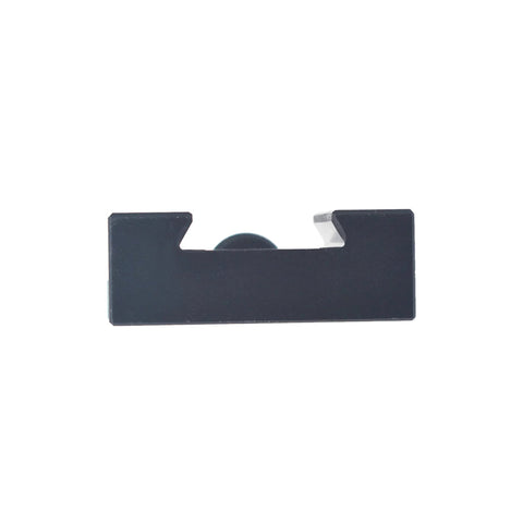 Thomletha OXA 250-001 quick-change lathe tool post holder, black metal, front view