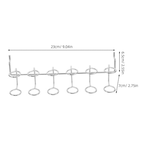 Rock Solid And Built Tough 80 Piece Peg Board Hooks And Bins Set For Garage Tool Storage Wall Mount Organizer With Steel Pegs, 6 hook rack in silver.