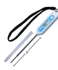 Fast Digital Animal Thermometer That Reads In 8 To 10 Seconds, Beeps When Ready, 5-Inch Stainless Probe With Rounded Tip