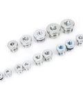 Ultimate FTVOGUE 14 Piece Oil Pan Drain Plug Set With Assorted Hex Socket Sizes Made From Tough Carbon Steel For Garage And Workshop DIY Repairs, assorted sizes