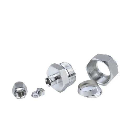 Tube Reducer Compression Union 316L Stainless Steel Pipe Fitting Connector With UNF Nut Lock 2mm To 25mm Size Range components
