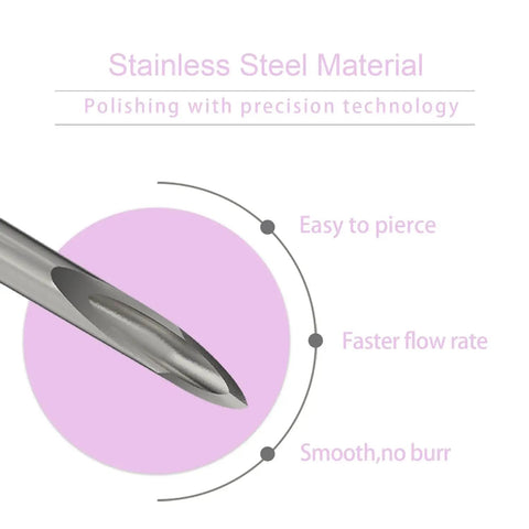 Sterile 18 Gauge 1 Inch Luer Lock Needles Pack Of 100 Disposable Individually Wrapped For Lab Research Industrial Use Plant Cultivation And Animal Husbandry Top Notch Single Use with polished stainless steel tip.