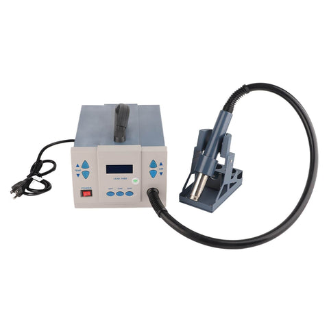 1200W Hot Air Rework Station with 3 memory channels for PCB soldering, adjustable air volume, brushless fan, fast heating