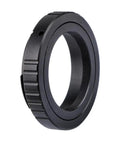 No Nonsense M42 Telescope Camera Adapter For Canon APSC SLRs Heavy Duty Alloy T Ring side angle view showing threaded interior