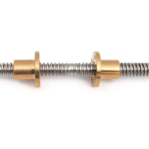 8mm Lead Screw 150mm Long Bi Directional With 2 Brass Nuts For 3D Printers And DIY CNC Acme Thread 2mm Lead And 2mm Pitch