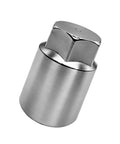 Heavy Duty Wheel Lock Nut Removal Tool Kit With Anti Theft Socket Adapter for SUV Truck RV, chrome steel tool close-up