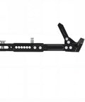 Side view of Electric Dirt Bike Kickstand For Tuttio Tutti Soleil 01 Electric Model Non Slip Aluminum Alloy Side Stand with black finish