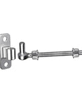 Heavy Duty 304 Stainless Steel Gate Hinge With Base Plate, 6 Inch Outdoor Gate Hardware shown in no eye style