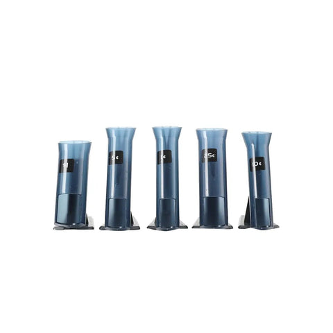 Five plastic tubes for Coin Sorter And Wrapper Machine With LCD Display For US Coins Electronic Coin Counter And Sorter