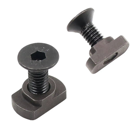 Rock Solid M4 Mlok T Nuts And Screws Bulk Pack Including Twenty Four Heat Treated Steel Fasteners And Allen Key For Optics Handguards Tactical Gear Install