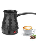 Portable Turkish Coffee Pot 600ml Electric Kettle With Removable Anti Scald Handle For Heating Coffee Tea Milk Stainless Steel And ABS Americano Maker 5 To 6 Cups Safe Easy Pour No Fuss