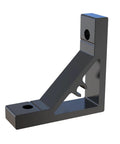 Alt Tag: Beefy Industrial Grade Heavy Duty Corner Brackets For 2020 Series Aluminum Extrusion Profile With Screws And M5 T Slot Nuts 53 By 53 Millimeter Black Electrophoresis Zinc Alloy Finish Built To Last Rust Proof And High Abrasion Resistant Set Of 10