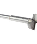 Workhorse Self Centering Wood Drill Bit And Hole Saw Kit With Tct Carbide Blades That Slice Clean Through Plywood And Plastic Boards Without Tear Out Or Chatter At Forty Millimeters close-up of carbide cutter bit.