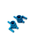2 Piece Metal Rear Wheel Cup Set For 1 To 28 Mini Q RC Cars Dope Racing Upgrade Replacement Parts, blue alloy hubs on white