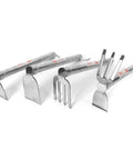 Assortment of Multi Function Stainless Steel Hoe For Garden And Yard Lightweight Yet Sturdy Double Use Weeding Tool With An Ergonomic Handle